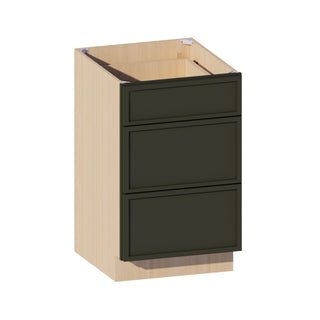 Slim Aston Green - 21"W Drawer Base Cabinet