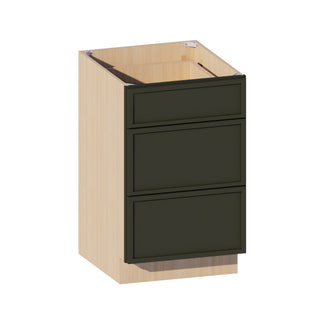Slim Aston Green - 21"W Vanity Drawer Base Cabinet