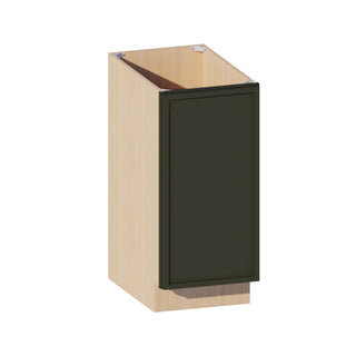 Slim Aston Green - 15"W Full-Height Door Base Cabinet