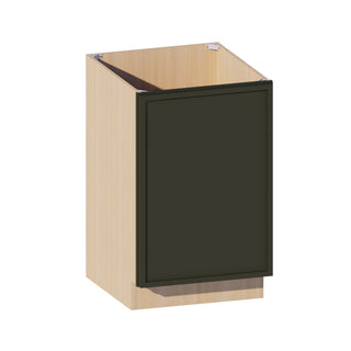 Slim Aston Green - 21"W Full-Height Door Base Cabinet