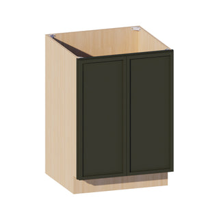 Slim Aston Green - 24"W Full-Height Door Base Cabinet