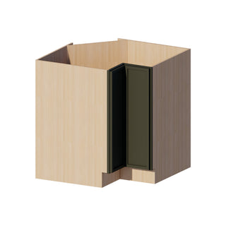Slim Aston Green - 33"W Lazy Susan Base Cabinet