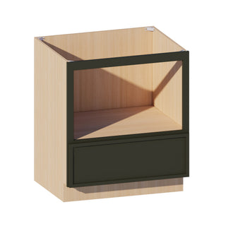 Slim Aston Green - 30"W Microwave Base Cabinet