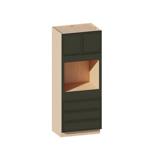 Slim Aston Green - 33"W × 84"H Tall Oven Cabinet