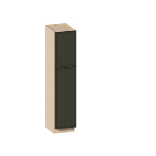 Slim Aston Green - 18"W × 84"H Tall Pantry Cabinet