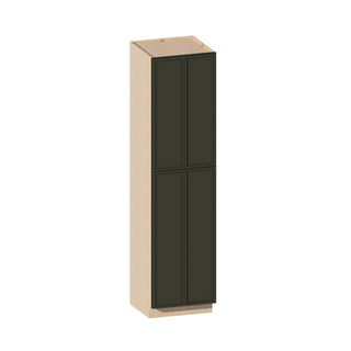 Slim Aston Green - 24"W × 90"H Tall Pantry Cabinet