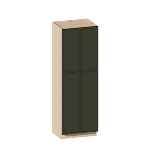 Slim Aston Green - 24"W × 96"H Tall Pantry Cabinet