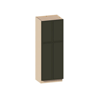 Slim Aston Green - 30"W × 90"H Tall Pantry Cabinet