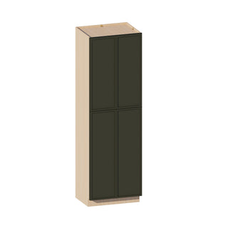 Slim Aston Green - 30"W × 96"H Tall Pantry Cabinet