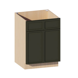 Slim Aston Green - 24"W Vanity Sink Base Cabinet