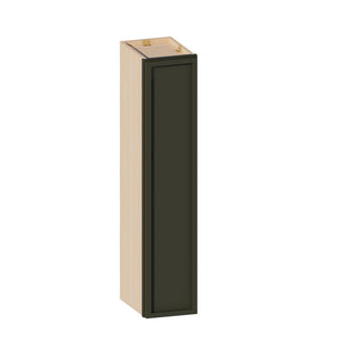 Slim Aston Green - 09"W × 42"H Standard Wall Cabinet