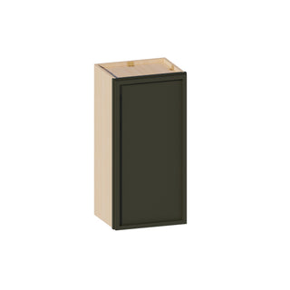 Slim Aston Green - 15"W × 30"H Standard Wall Cabinet