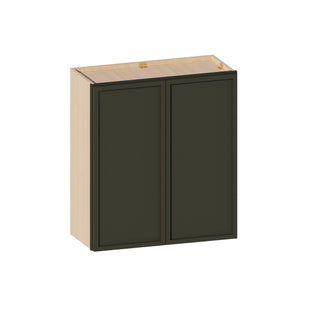 Slim Aston Green - 27"W × 30"H Standard Wall Cabinet