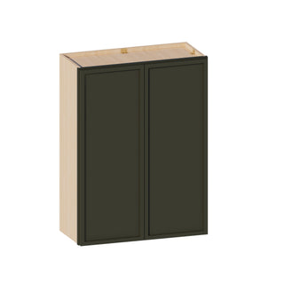 Slim Aston Green - 27"W × 36"H Standard Wall Cabinet