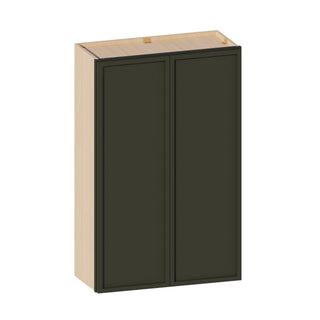 Slim Aston Green - 27"W × 42"H Standard Wall Cabinet