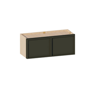 Slim Aston Green - 30"W × 12"H Standard Wall Cabinet