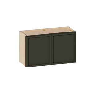Slim Aston Green - 30"W × 18"H Standard Wall Cabinet