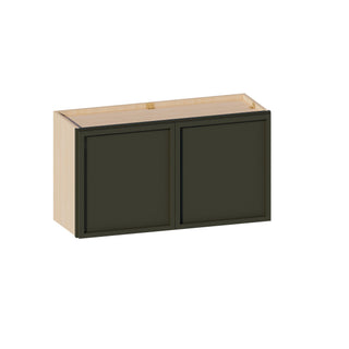 Slim Aston Green - 33"W × 18"H Standard Wall Cabinet