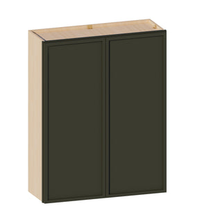 Slim Aston Green - 33"W × 42"H Standard Wall Cabinet