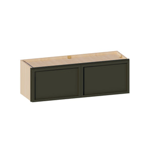 Slim Aston Green - 36"W × 12"H Standard Wall Cabinet