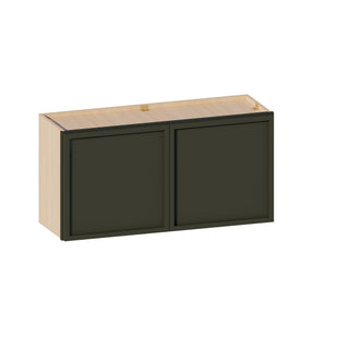 Slim Aston Green - 36"W × 18"H Standard Wall Cabinet
