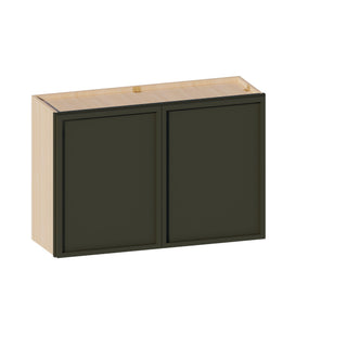 Slim Aston Green - 36"W × 24"H Standard Wall Cabinet