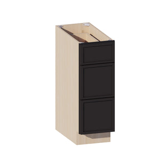 Slim Iron Black - 12"W Drawer Base Cabinet
