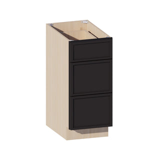 Slim Iron Black - 15"W Vanity Drawer Base Cabinet