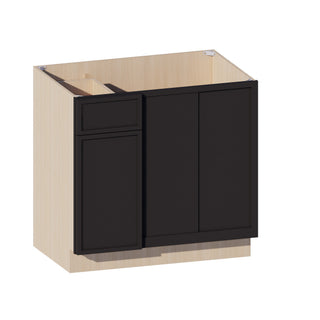 Slim Iron Black - 36"W Blind Corner Base Cabinet