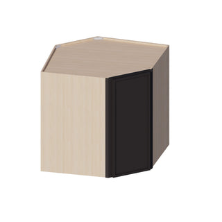 Slim Iron Black - 24"W × 36"H Diagonal Corner Wall Cabinet