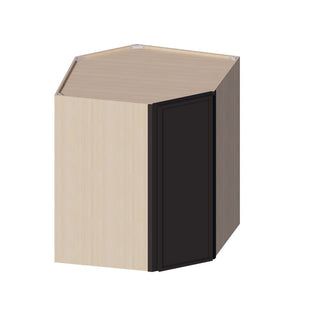 Slim Iron Black - 24"W × 42"H Diagonal Corner Wall Cabinet