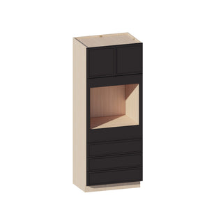 Slim Iron Black - 33"W × 84"H Tall Oven Cabinet