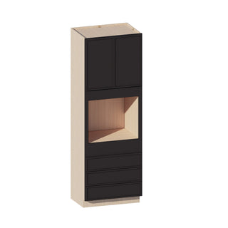 Slim Iron Black - 33"W × 90"H Tall Oven Cabinet