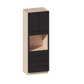 Slim Iron Black - 33"W × 96"H Tall Oven Cabinet