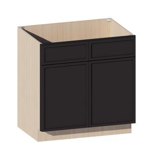 Slim Iron Black - 33"W Sink Base Cabinet