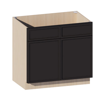 Slim Iron Black - 36"W Sink Base Cabinet