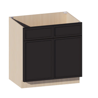 Slim Iron Black - 33"W Vanity Sink Base Cabinet