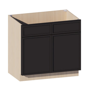 Slim Iron Black - 36"W Vanity Sink Base Cabinet