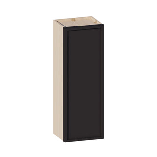 Slim Iron Black - 15"W × 42"H Standard Wall Cabinet