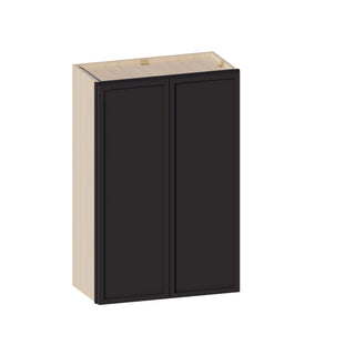 Slim Iron Black - 24"W × 36"H Standard Wall Cabinet