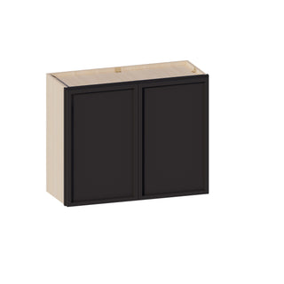 Slim Iron Black - 30"W × 24"H Standard Wall Cabinet
