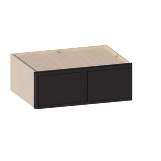 Slim Iron Black - 33"W × 12"H Deep (24") Wall Bridge Cabinet