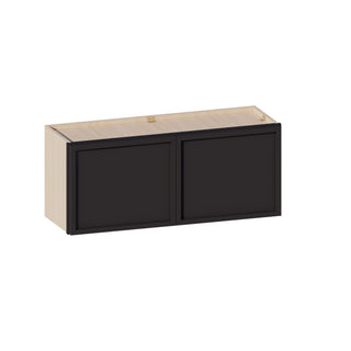 Slim Iron Black - 36"W × 15"H Standard Wall Cabinet