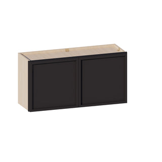 Slim Iron Black - 36"W × 18"H Standard Wall Cabinet