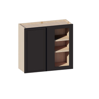 Slim Iron Black - 27"W × 30"H Blind Corner Wall Cabinet