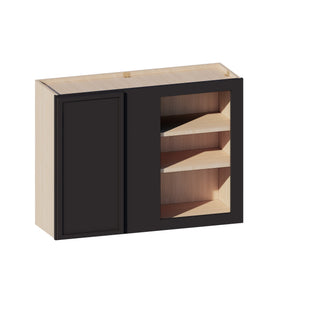 Slim Iron Black - 27"W × 36"H Blind Corner Wall Cabinet