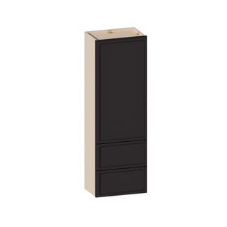 Slim Iron Black - 18"W × 54"H Drawer Wall Cabinet