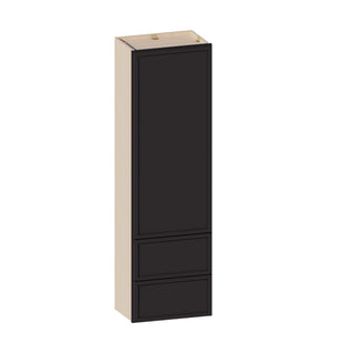 Slim Iron Black - 18"W × 60"H Drawer Wall Cabinet