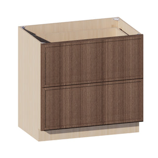 Slim Amber Oak - 36"W Drawer Base Cabinet
