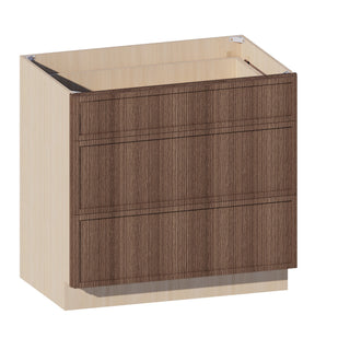 Slim Amber Oak - 36"W Drawer Base Cabinet